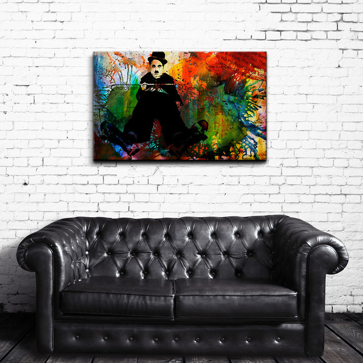Iconic 'Chaplin' Acrylic Art