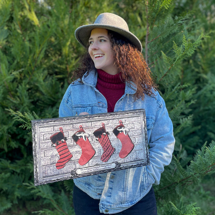 'Stockings' Holiday Canvas Wall Art
