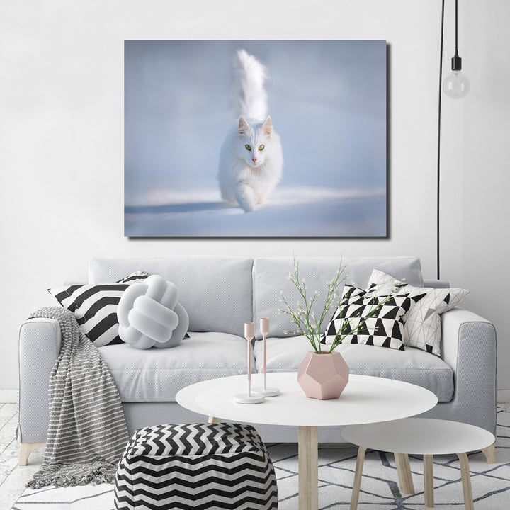 Indoor/Outdoor Wall Art 'Yellow Eyes' in ArtPlexi