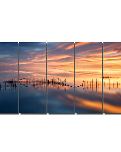 Indoor/Outdoor 5 Piece Wall Art Set 'Fish Nets' in ArtPlexi