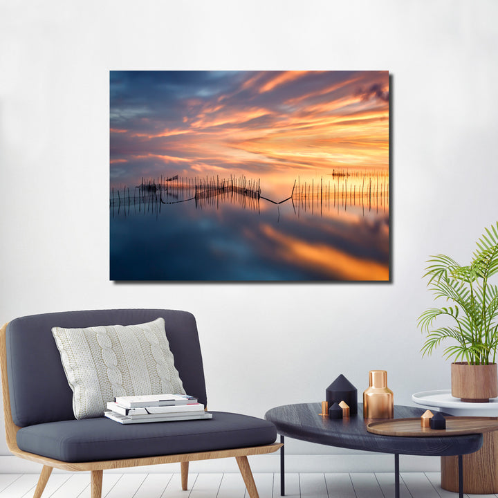 Indoor/Outdoor Wall Art 'Fish Nets' in ArtPlexi