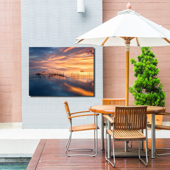 Indoor/Outdoor Wall Art 'Fish Nets' in ArtPlexi