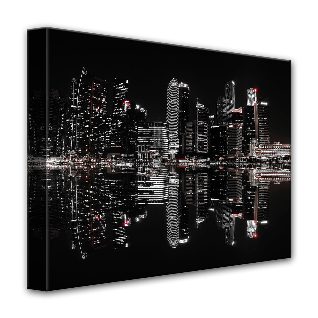 Night in the City' Wrapped Canvas Wall Art