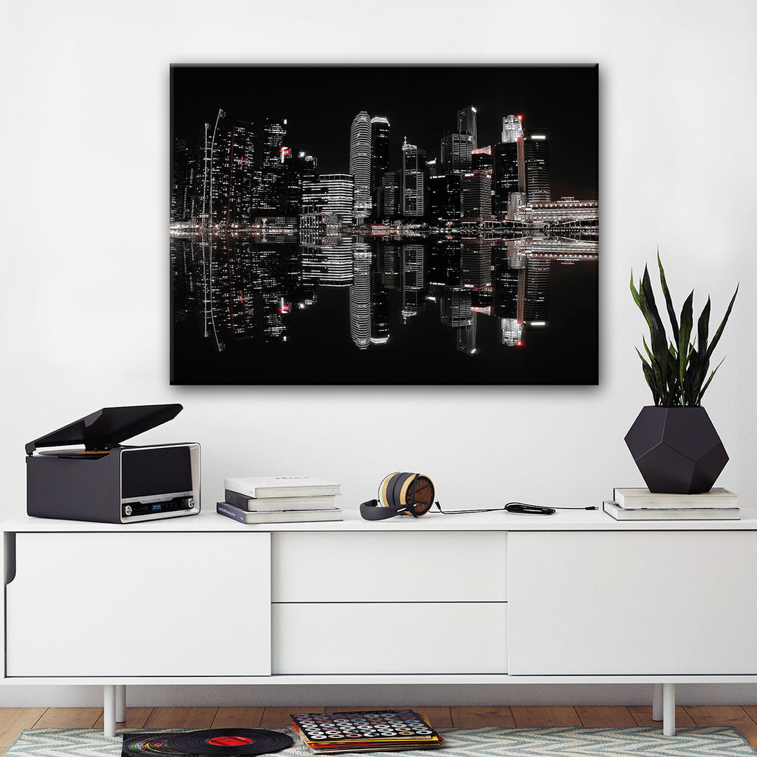 Night in the City' Wrapped Canvas Wall Art