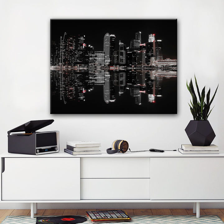 Night in the City' Wrapped Canvas Wall Art