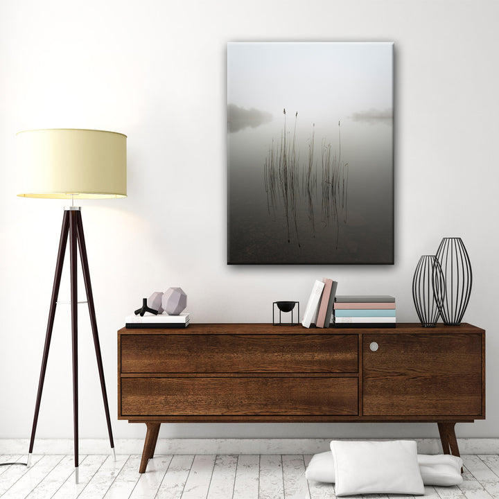 Reeds in the Mist' Wrapped Canvas Wall Art