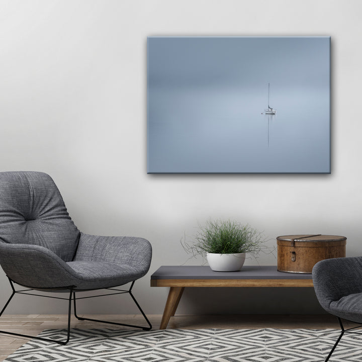 The Lonesome Boatman' Wrapped Canvas Wall Art