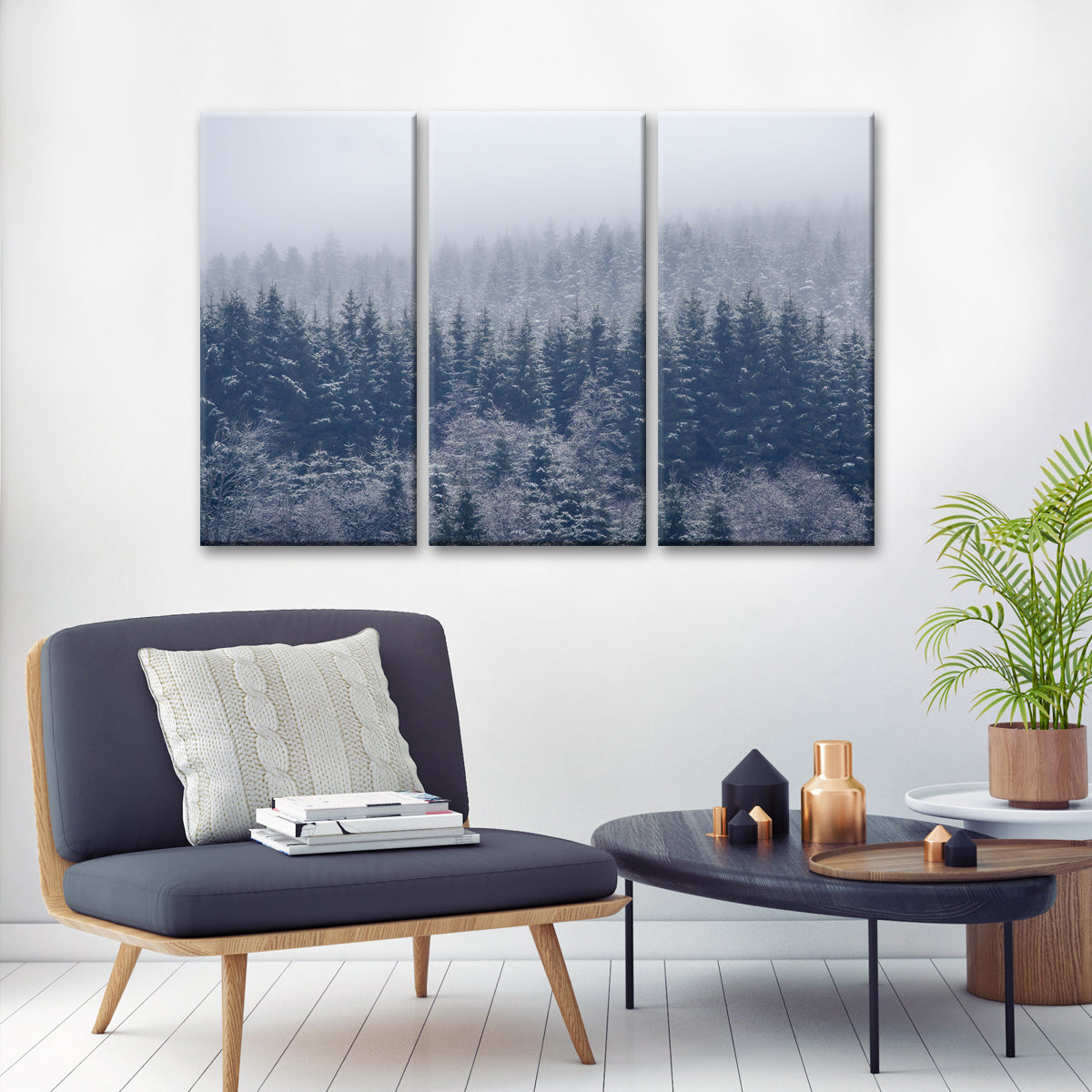 Frozen Trees' Wrapped Canvas Wall Art Set – Ready2HangArt