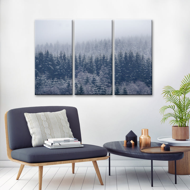 Frozen Trees' Wrapped Canvas Wall Art Set