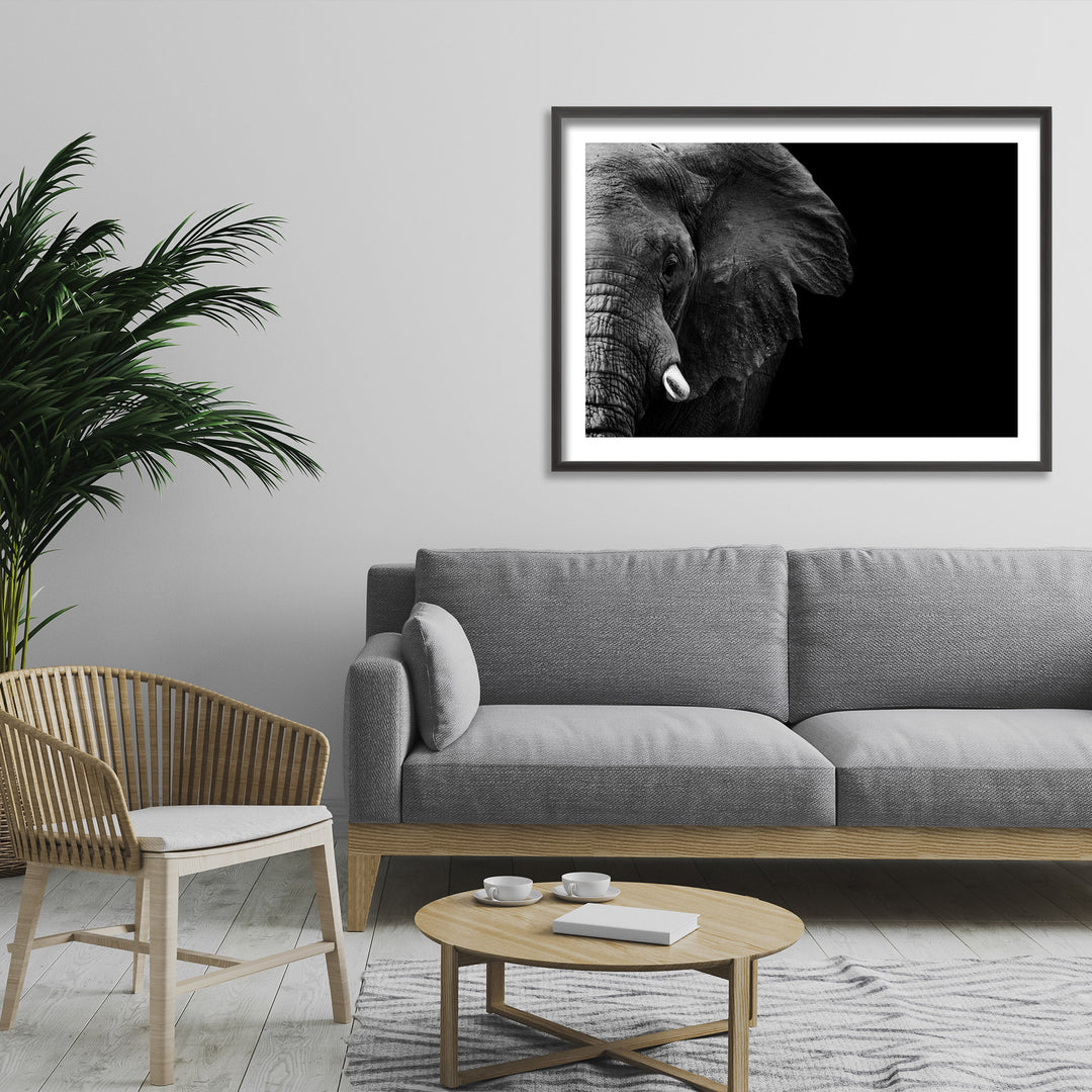 "Elephant" Framed Print Wall Art