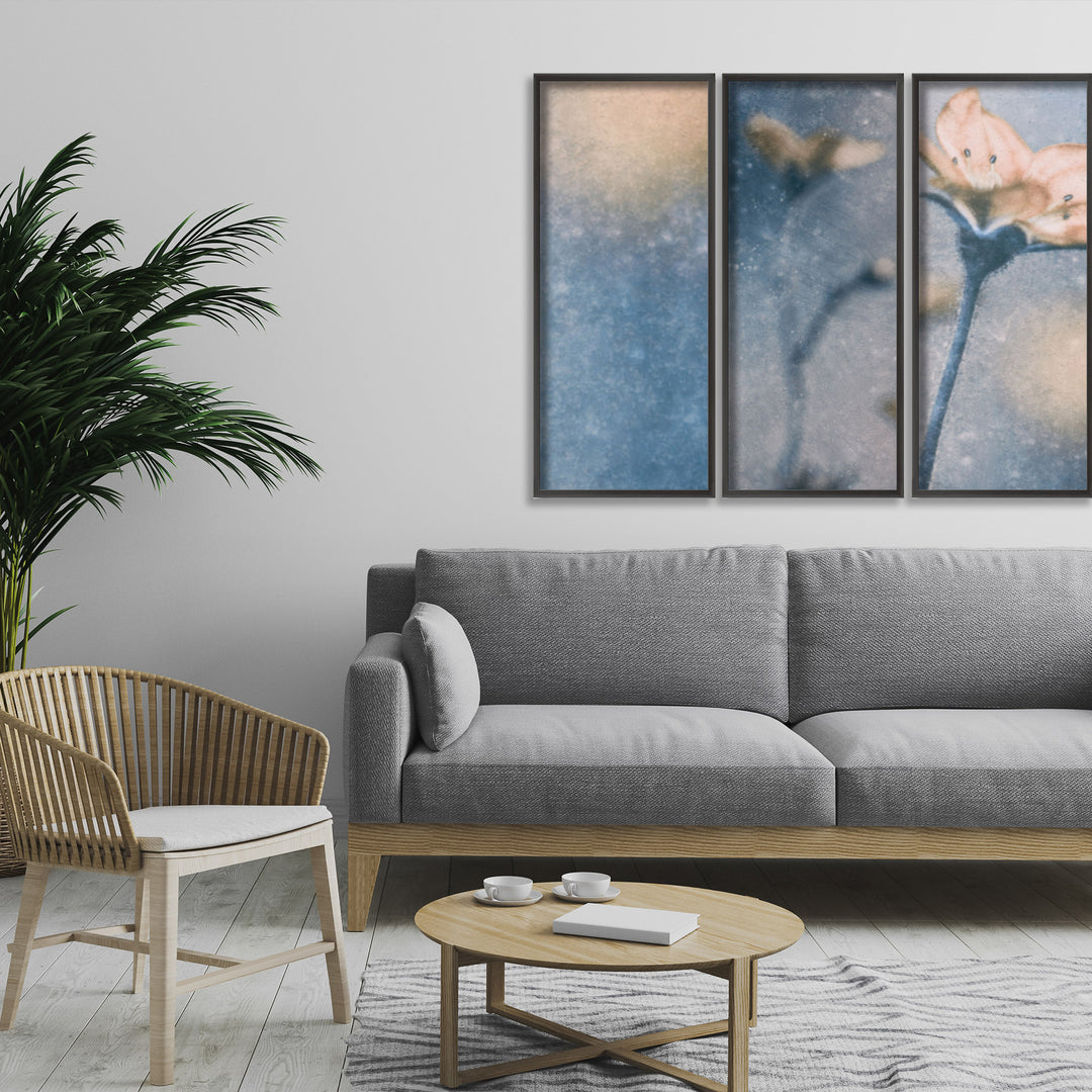 "Blue Winter" Framed 3-Piece Wall Art Set