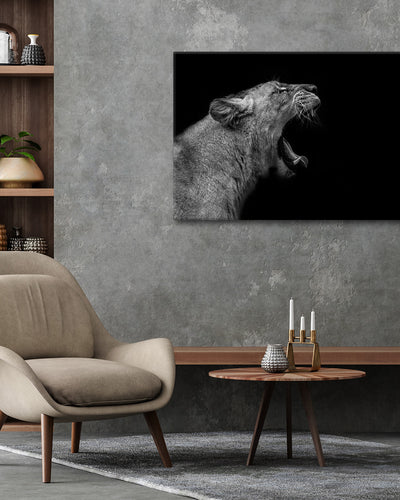 'Lioness in Low Key'  Wall Art