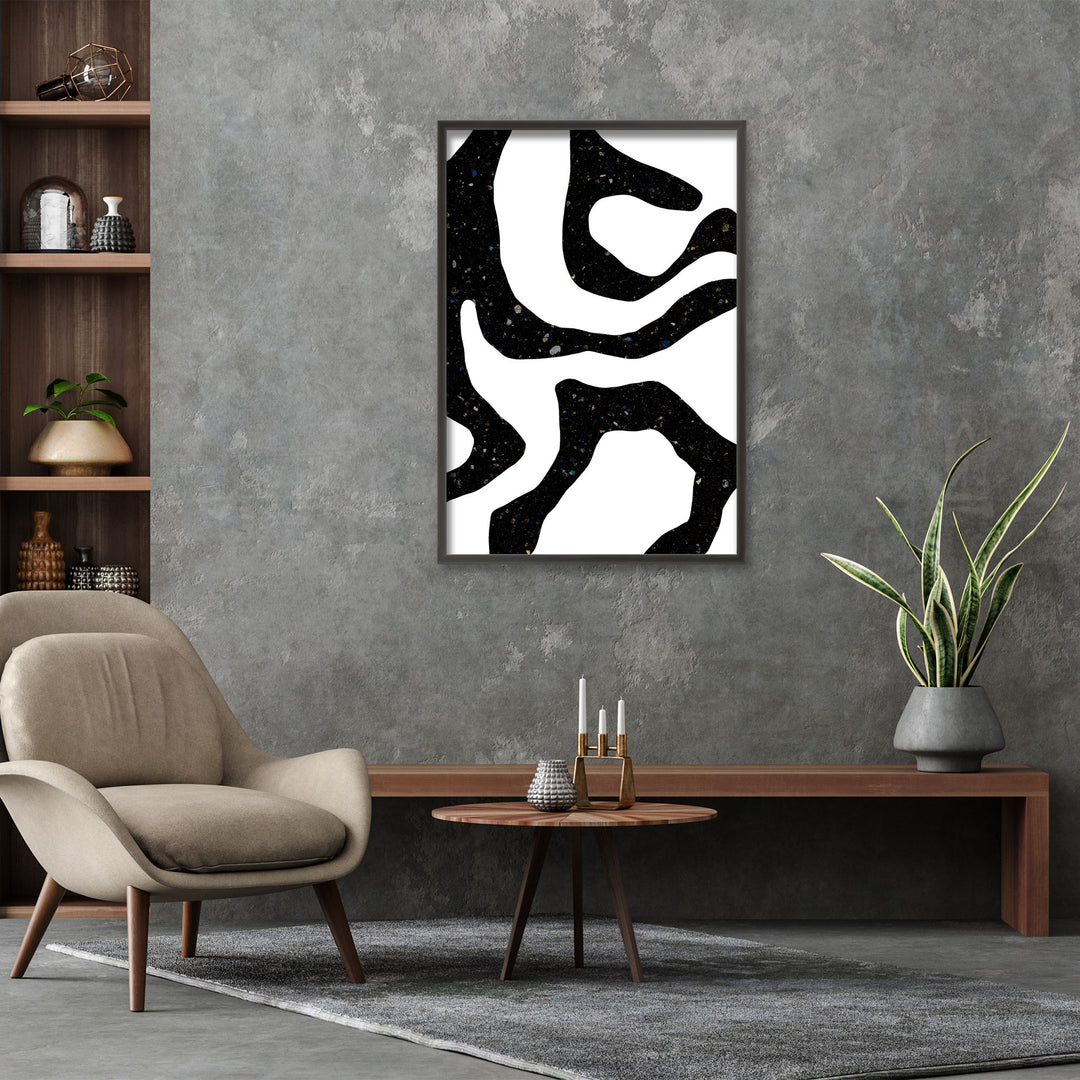 "Black Gems" Framed Print Wall Art