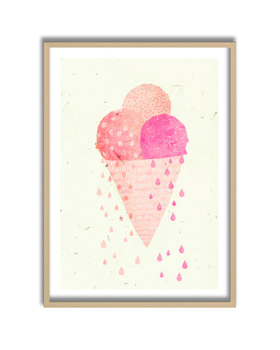 Kids Framed Art Print | Yummy Ice