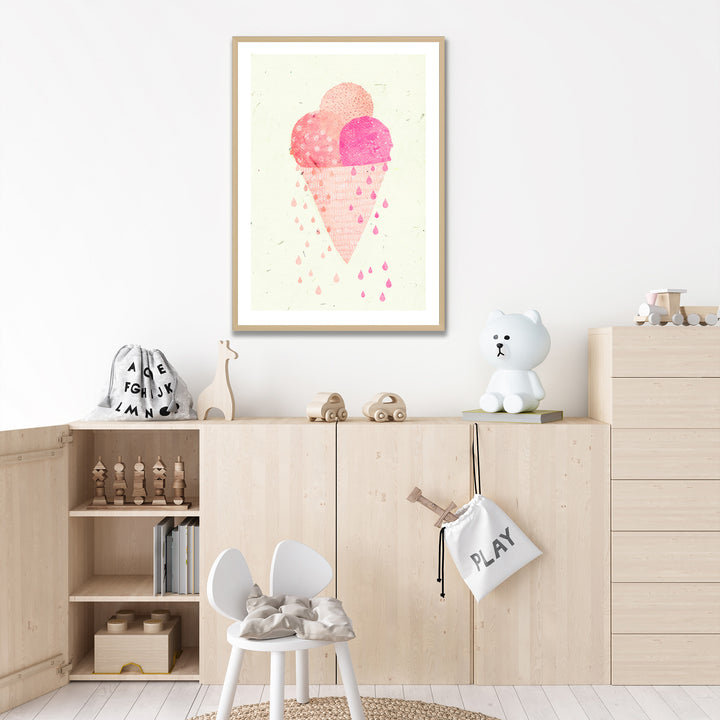 Kids Framed Art Print | Yummy Ice