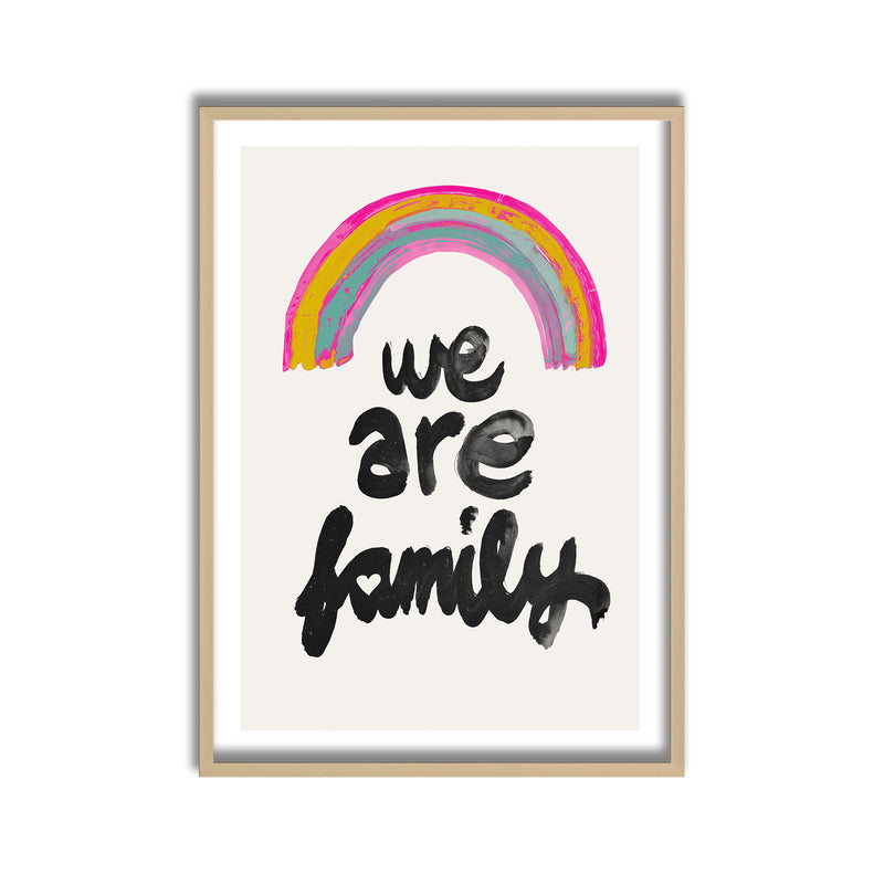 Kids Framed Art Print | We Are Family