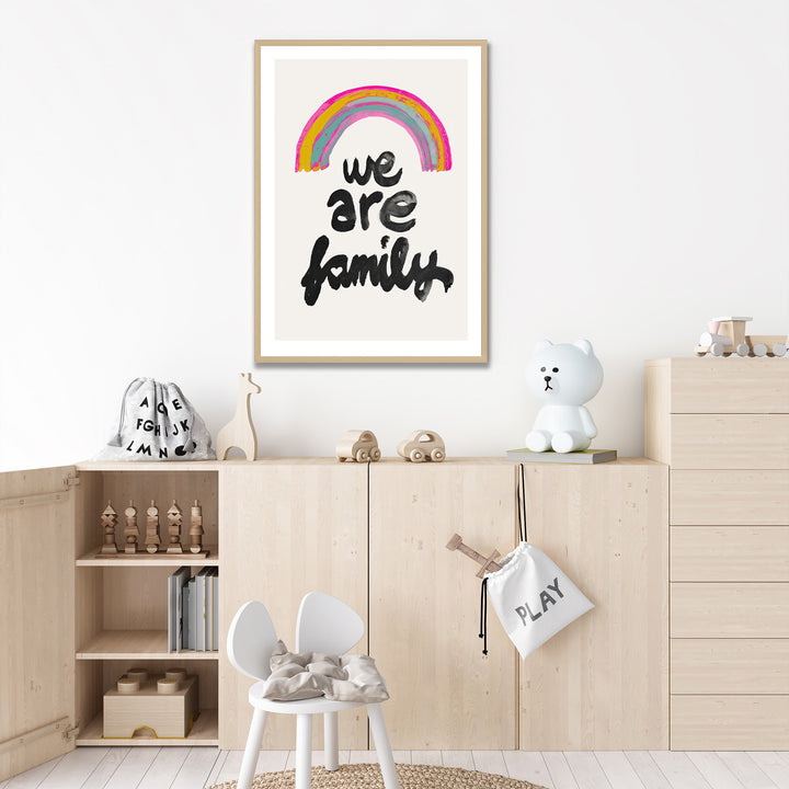 Kids Framed Art Print | We Are Family