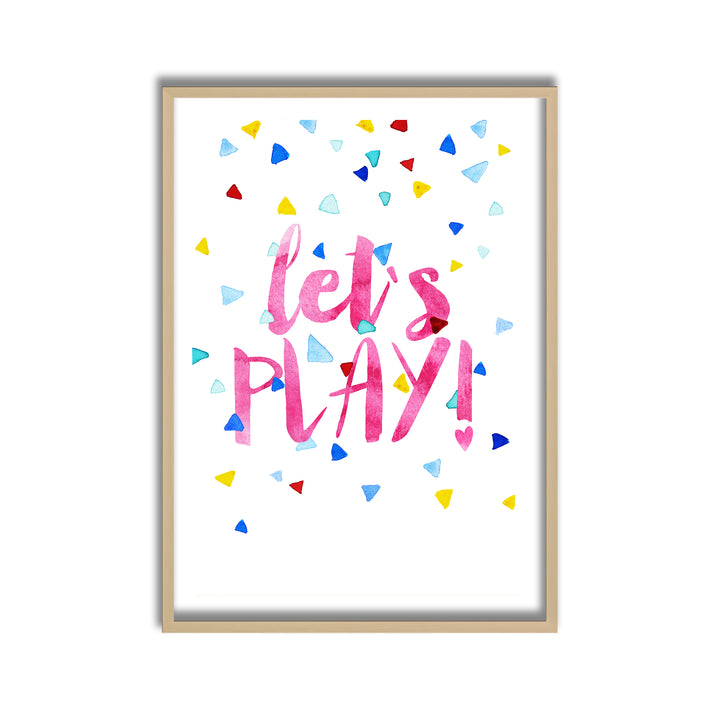 Kids Framed Art Print | Let's Play!