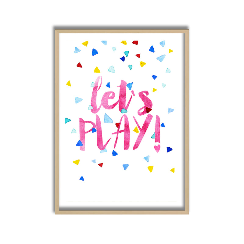 Kids Framed Art Print | Let's Play!