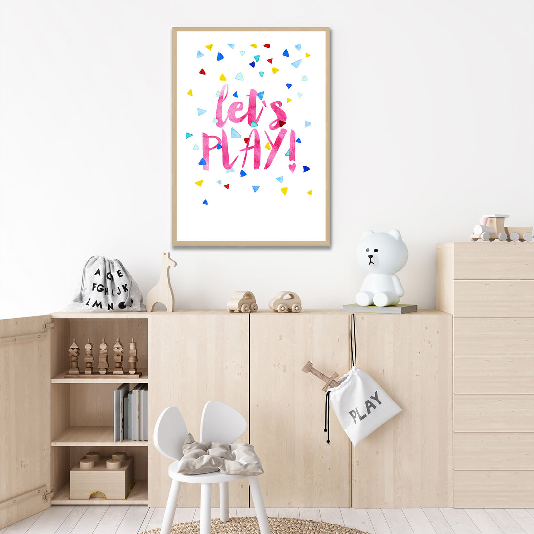 Kids Framed Art Print | Let's Play!