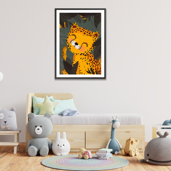Kids Framed Art Print | Little Leo