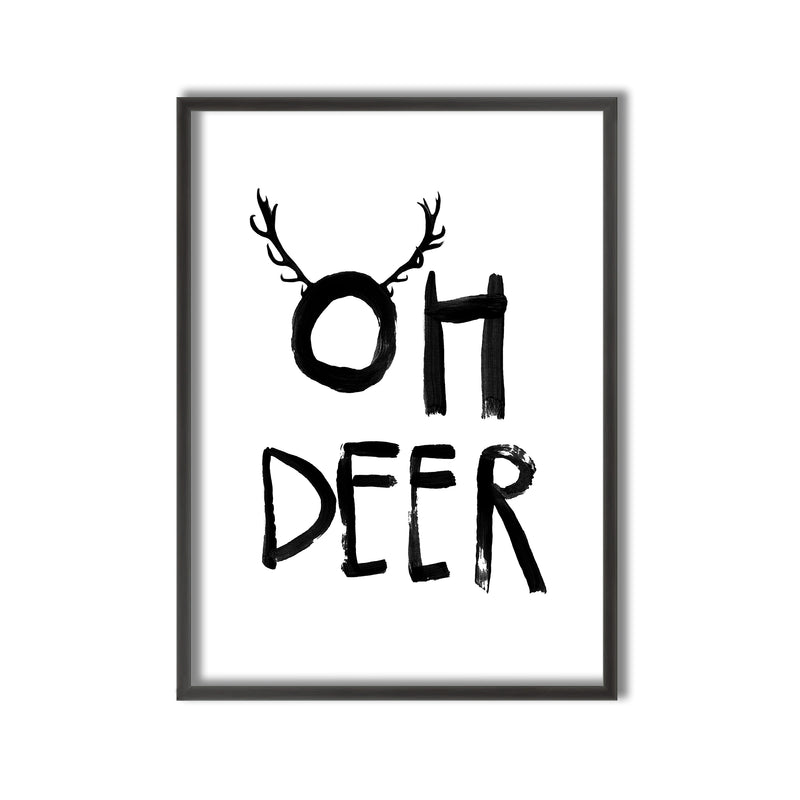 Kids Framed Art Print | Oh Deer
