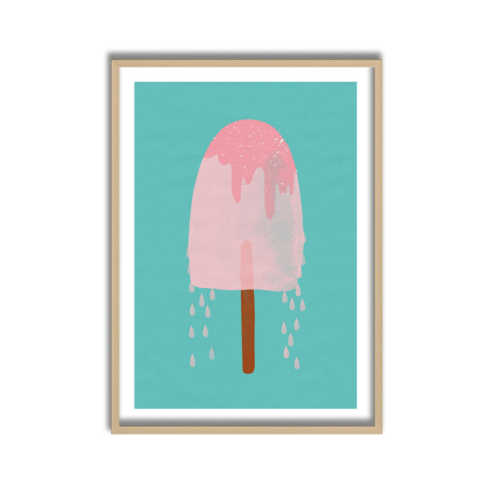 Kids Framed Art Print | Yummy Ice Cream