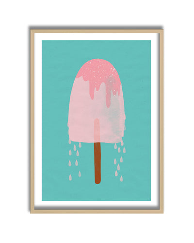 Kids Framed Art Print | Yummy Ice Cream