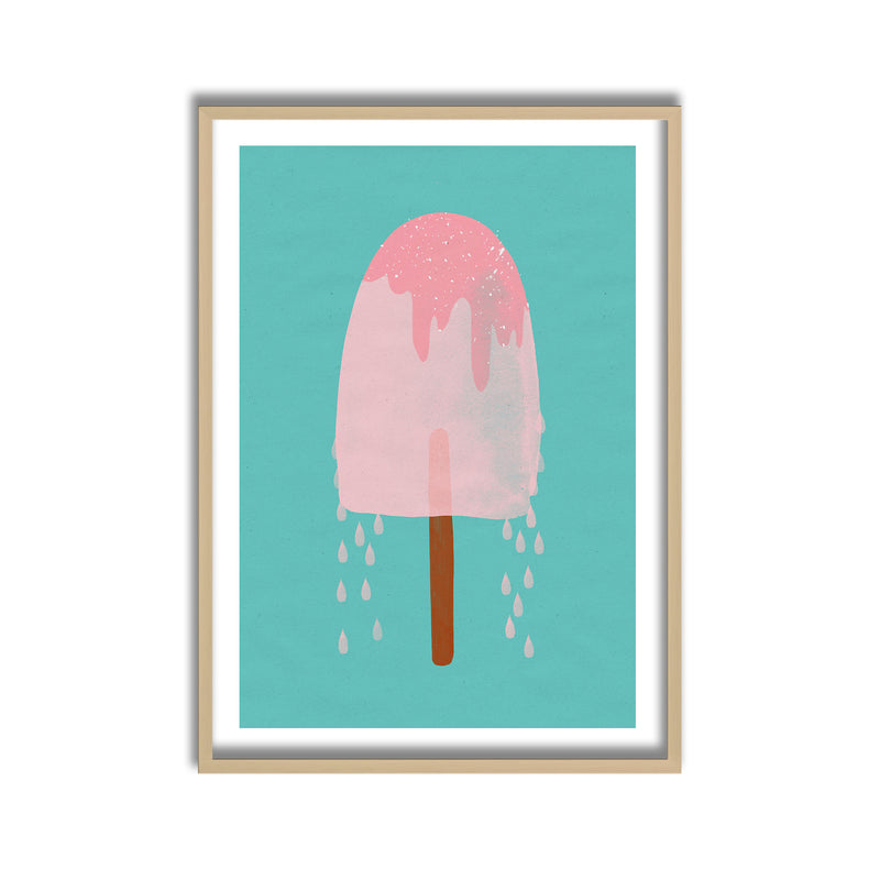 Kids Framed Art Print | Yummy Ice Cream
