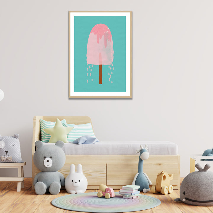Kids Framed Art Print | Yummy Ice Cream