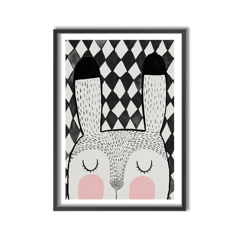 Kids Framed Art Print | Bunny