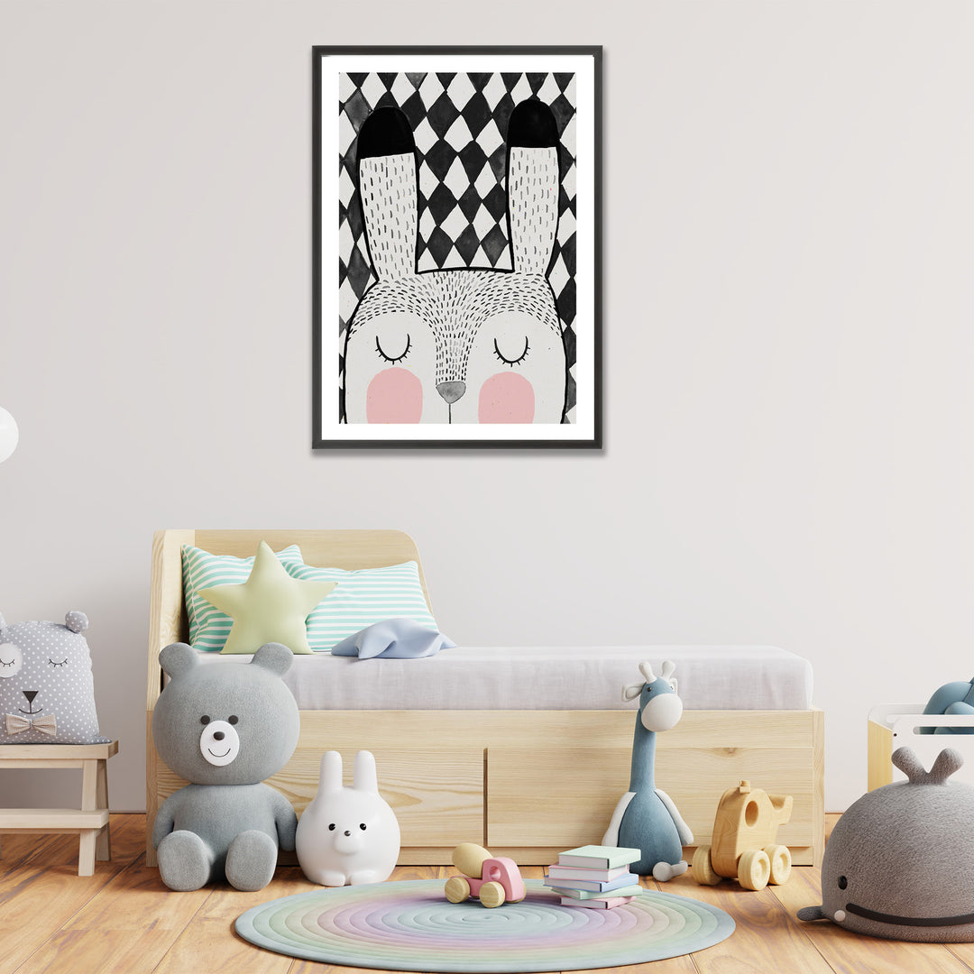 Kids Framed Art Print | Bunny