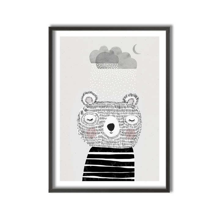 Kids Framed Art Print | I Love Snow