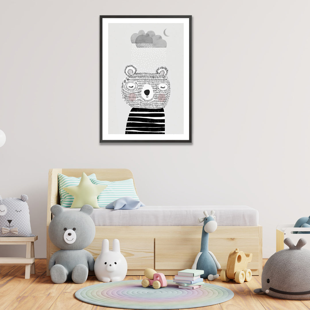 Kids Framed Art Print | I Love Snow