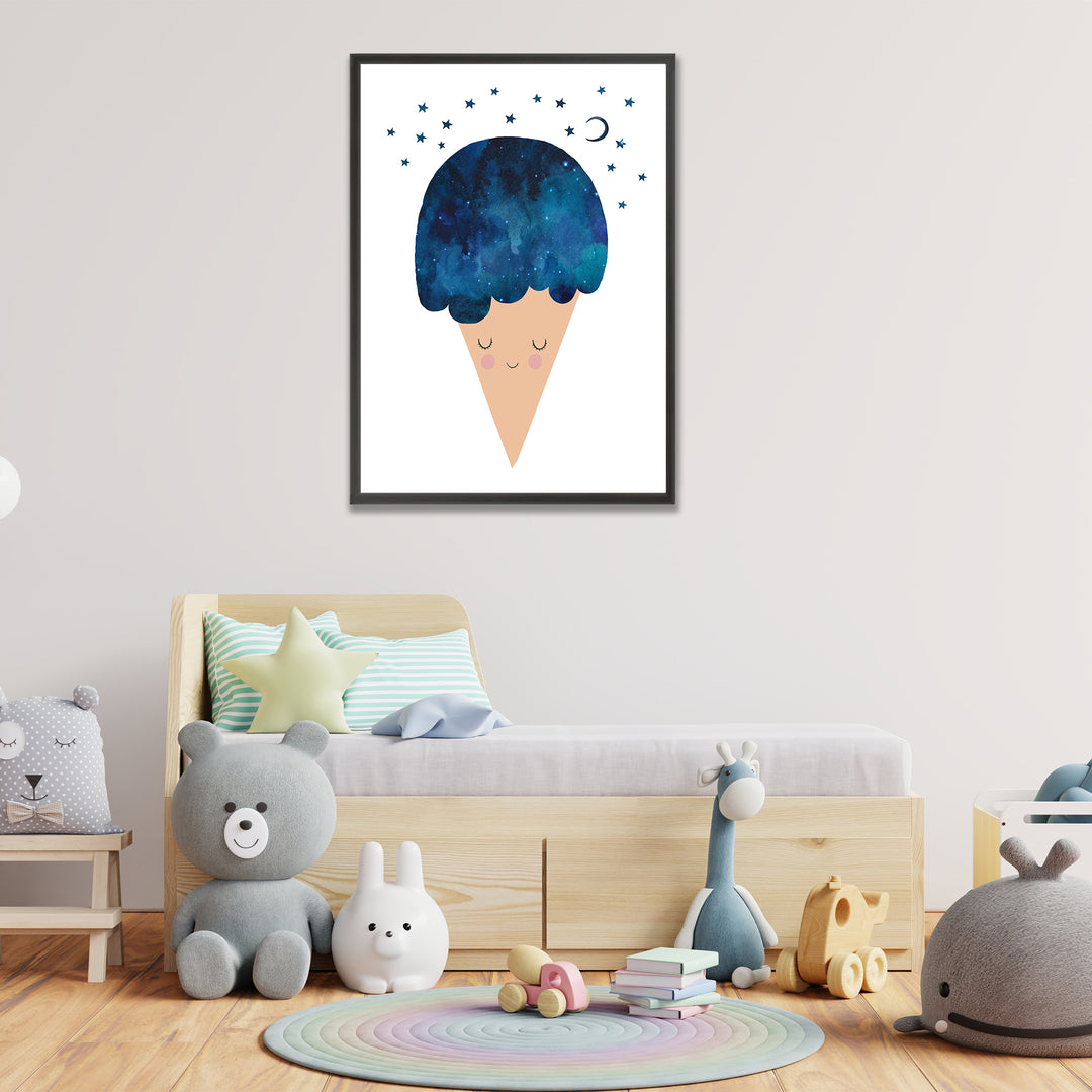 Kids Framed Art Print | Sleep Well