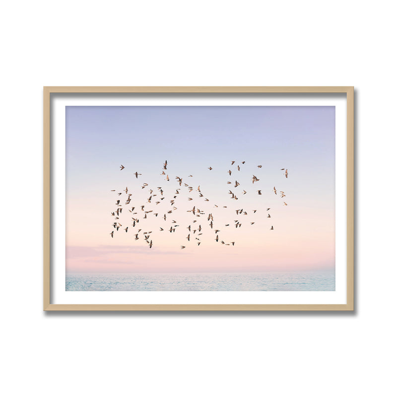 "Sunset Flight" Framed Print Wall Art