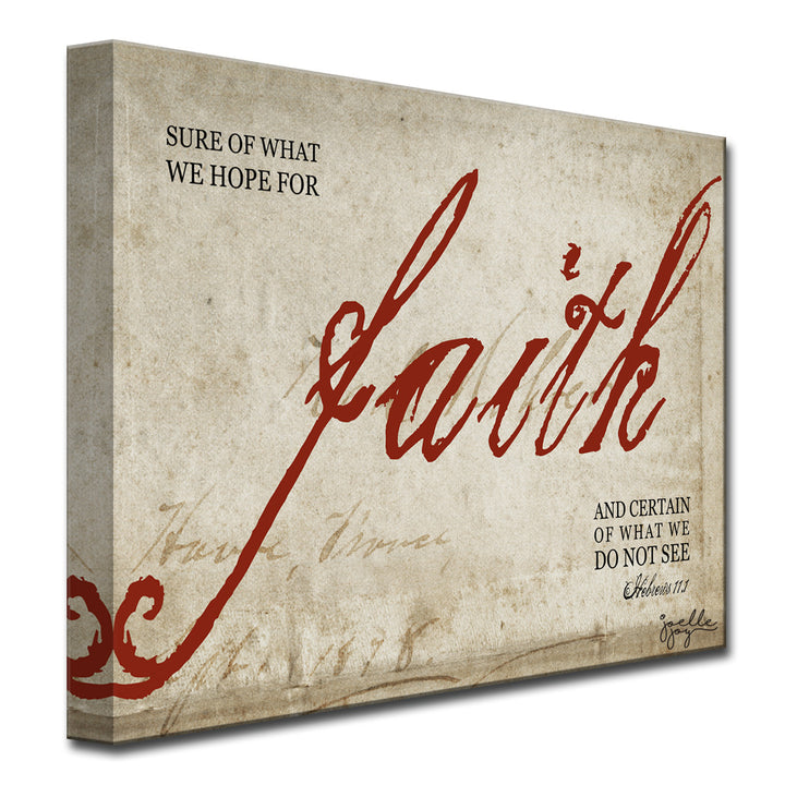 Faith' Wrapped Canvas Wall Art