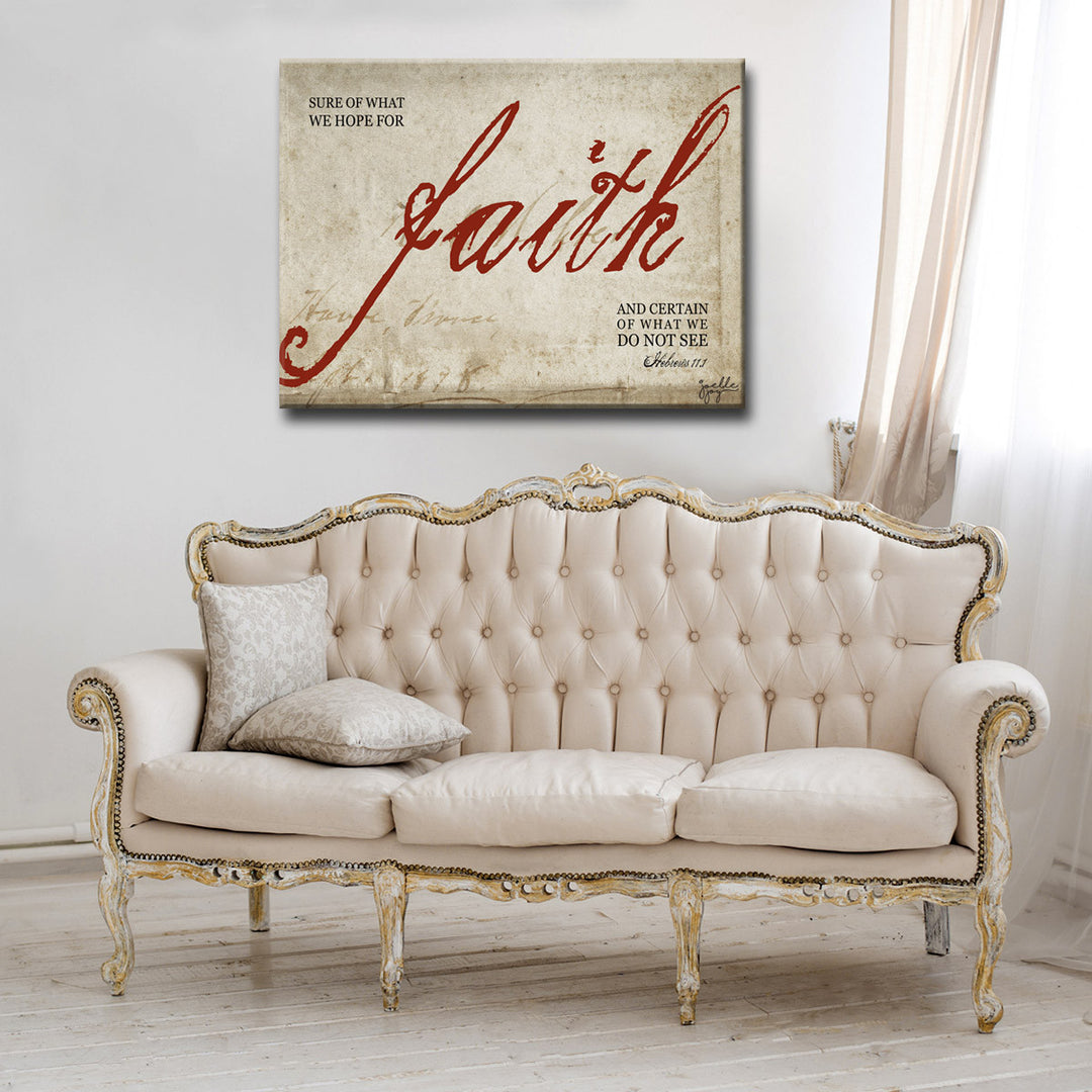 Faith' Wrapped Canvas Wall Art