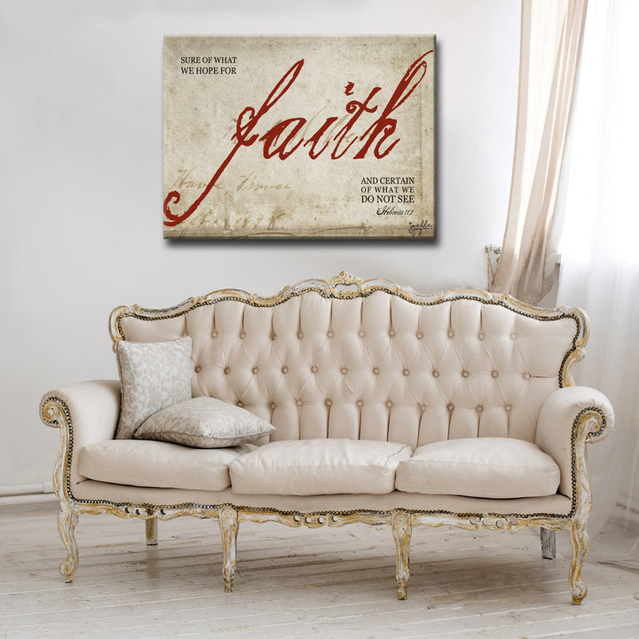 Faith' Wrapped Canvas Wall Art