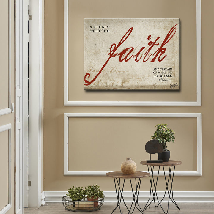 Faith' Wrapped Canvas Wall Art