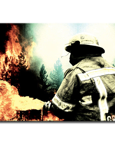 Fire and Rain' Wrapped Canvas Wall Art