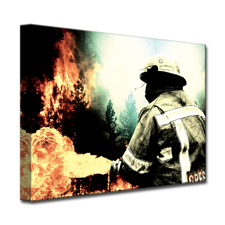 Fire and Rain' Wrapped Canvas Wall Art