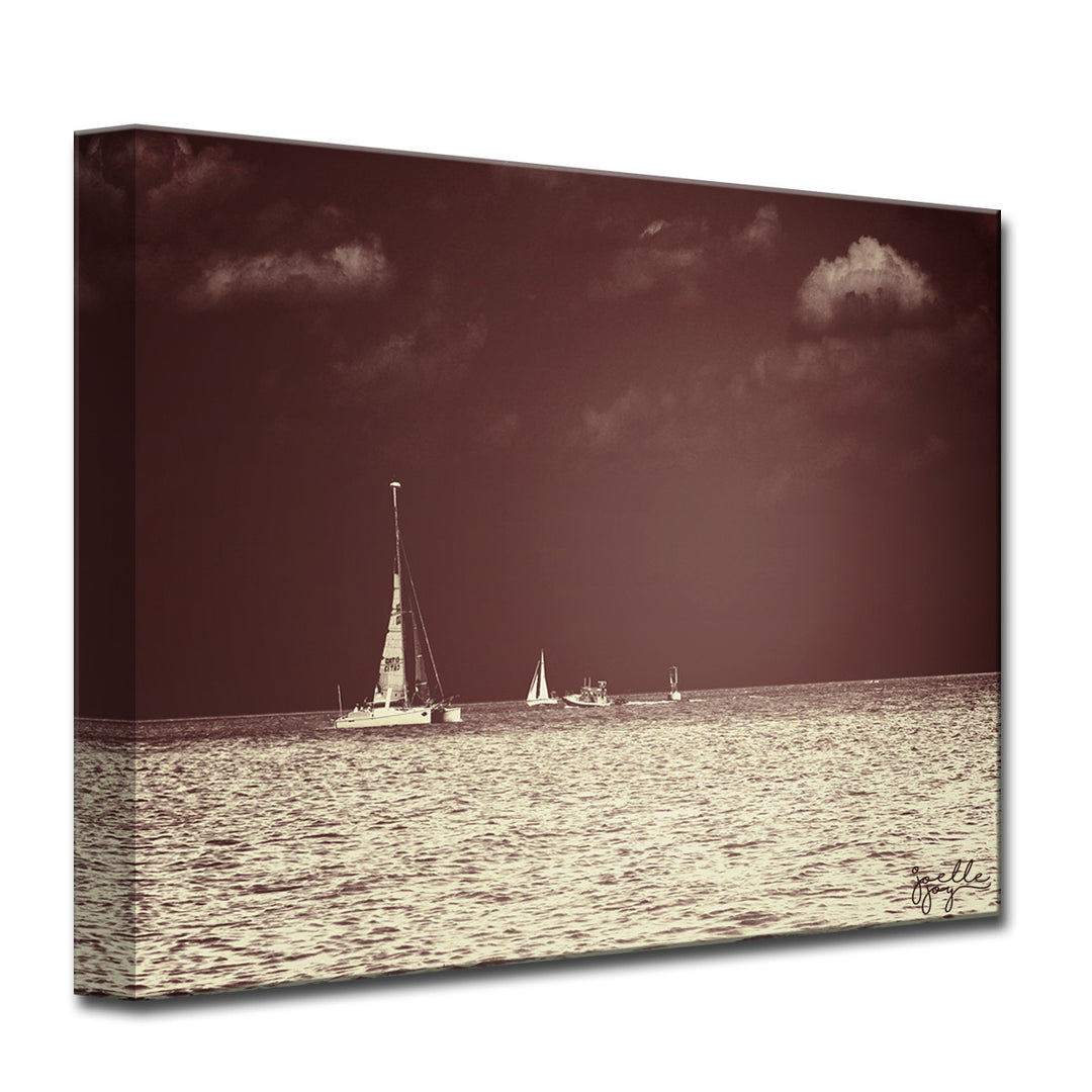 Home Before Dark' Wrapped Canvas Wall Art