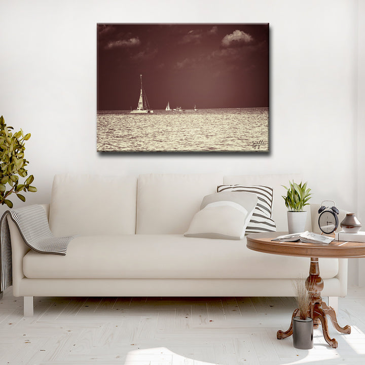 Home Before Dark' Wrapped Canvas Wall Art