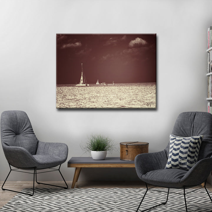 Home Before Dark' Wrapped Canvas Wall Art