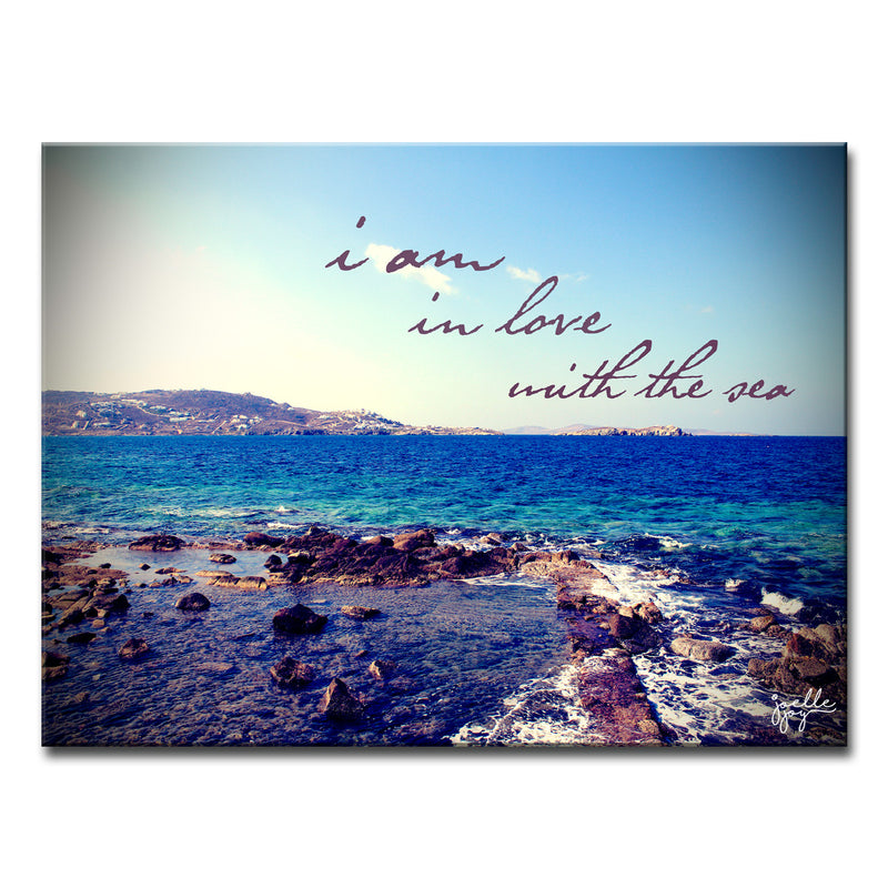 I am in Love' Wrapped Canvas Wall Art