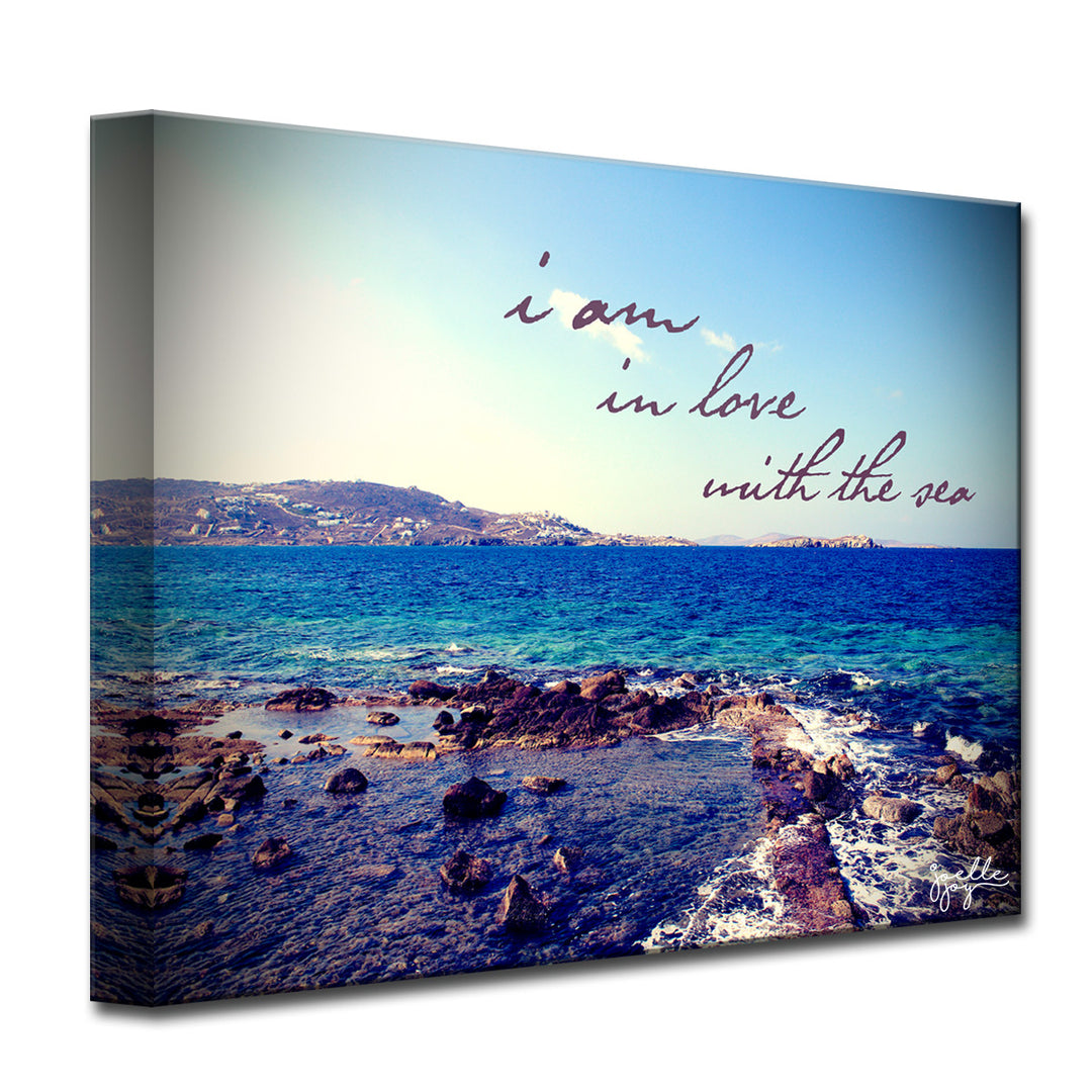 I am in Love' Wrapped Canvas Wall Art