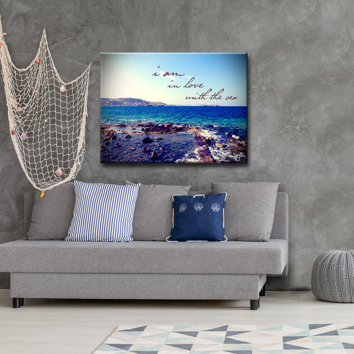 I am in Love' Wrapped Canvas Wall Art