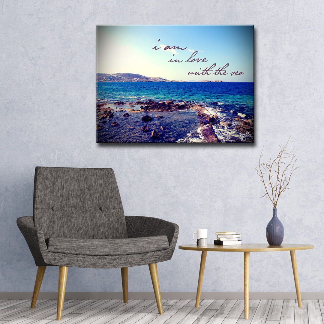 I am in Love' Wrapped Canvas Wall Art