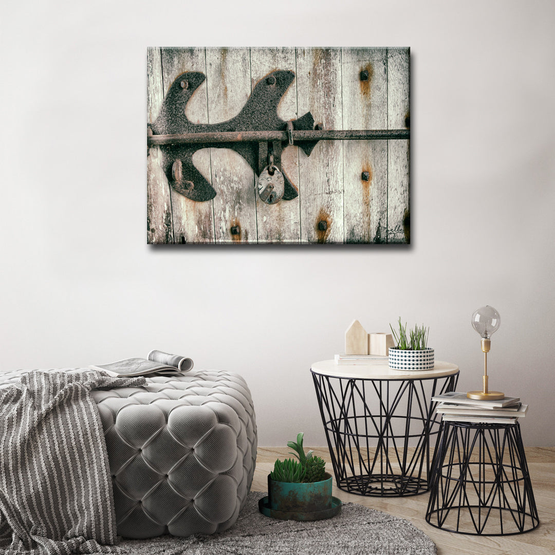 Lock And Key' Wrapped Canvas Wall Art